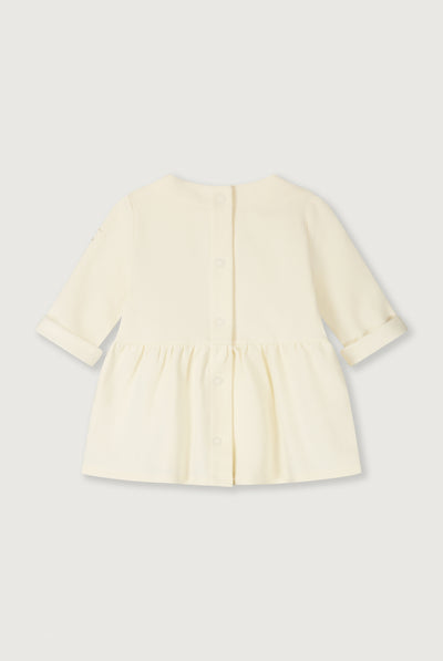 Baby Dress with Snaps | Cream