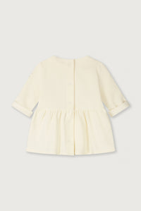 Baby Dress w/ Snaps GOTS | Cream