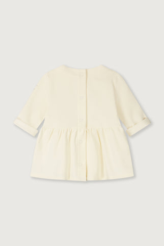 Baby-Kleid mit Druckknöpfen | Cream