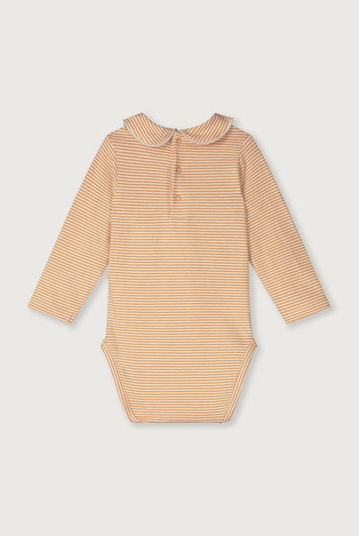 Baby Collar Onesie | Melon - Cream