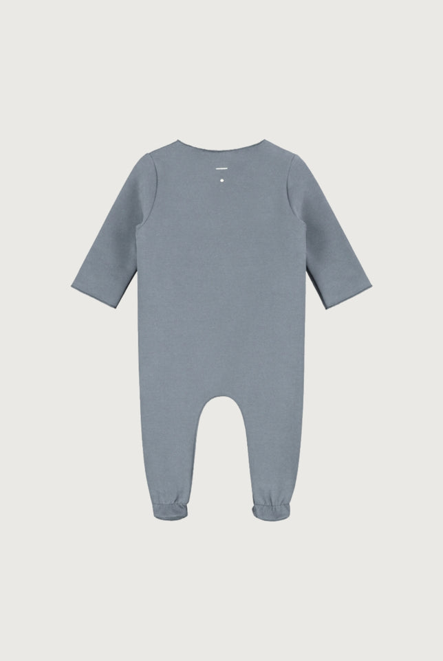 Newborn Suit with Snaps | Stone Gray
