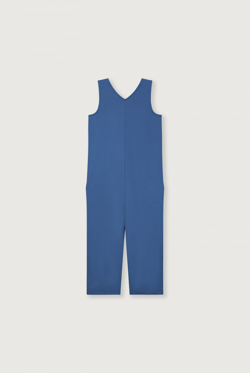 Sleeveless V-neck Suit | Blue Moon