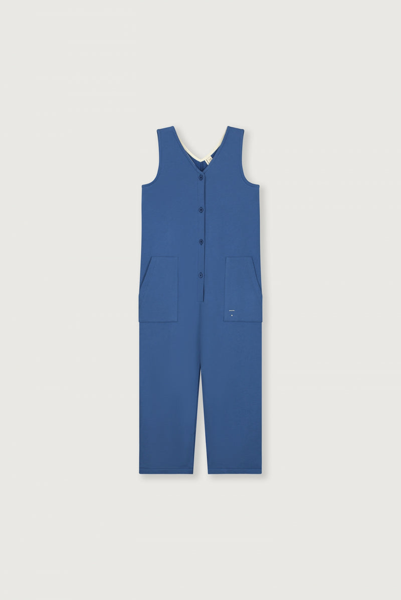 Sleeveless V-neck Suit | Blue Moon