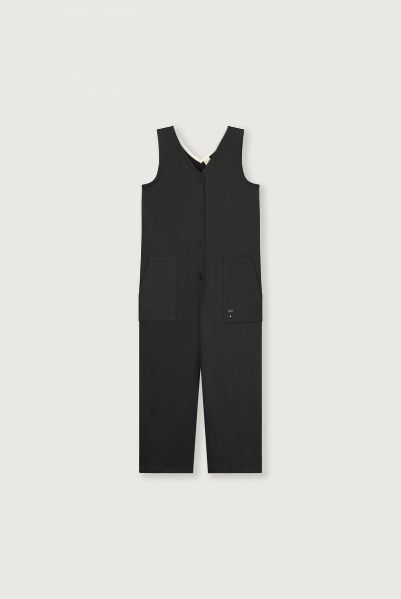 Sleeveless V-neck Suit | Nearly Black