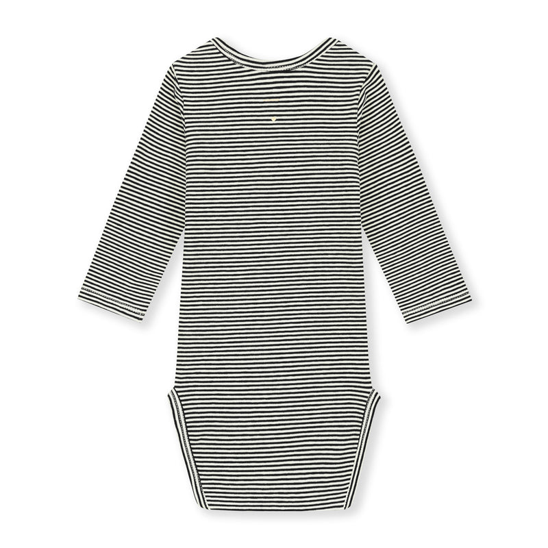 Baby L/S Onesie | Pirate Black - Cream