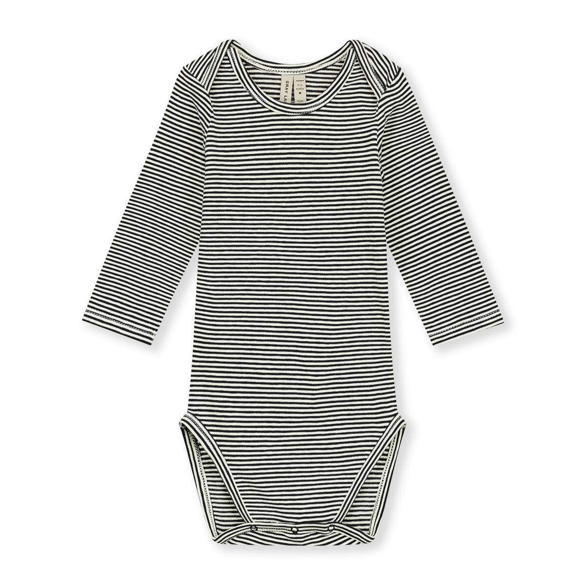 Baby L/S Onesie | Pirate Black - Cream