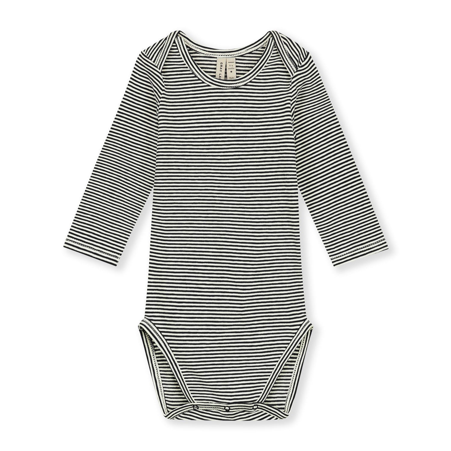 Baby L/S Onesie | Pirate Black - Cream