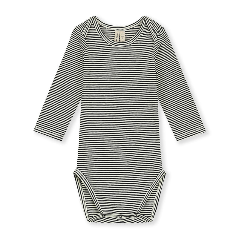 Baby L/S Onesie | Pirate Black - Cream
