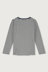 L/S T-Shirt | Blue Grey - Cream