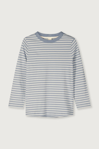 L/S T-shirt | Stone Gray - Cream