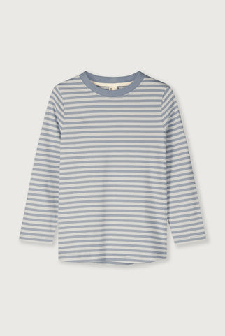 T-shirt met lange mouwen | Stone Gray - Cream