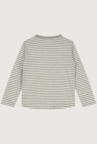 L/S Tee | Gray Melange - Cream