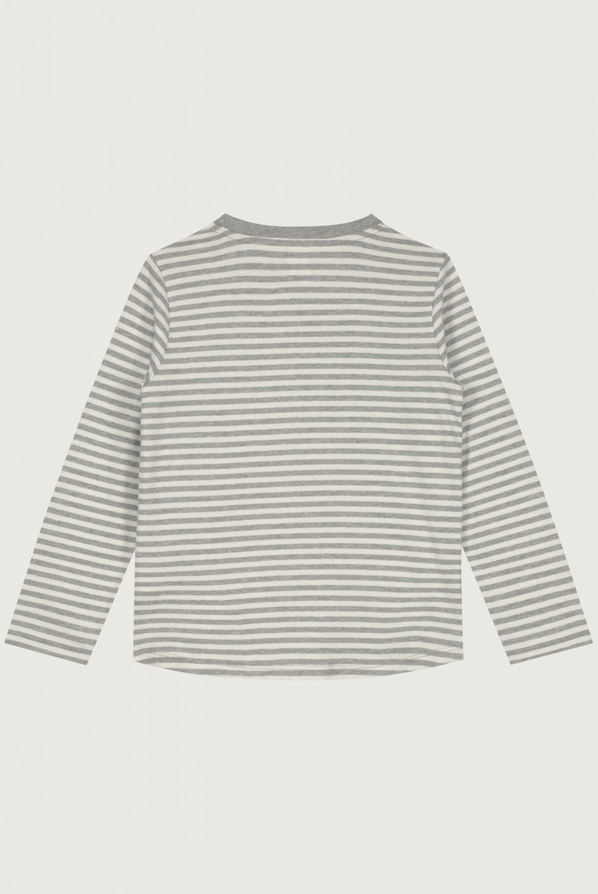 L/S Tee | Gray Melange - Cream