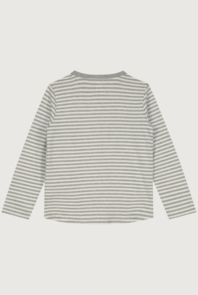 L/S Tee | Gray Melange - Cream