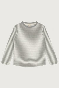 L/S Tee | Gray Melange - Cream