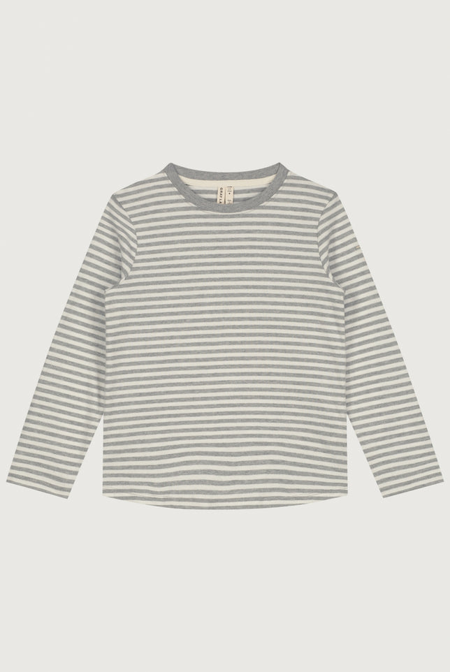 L/S Tee | Gray Melange - Cream