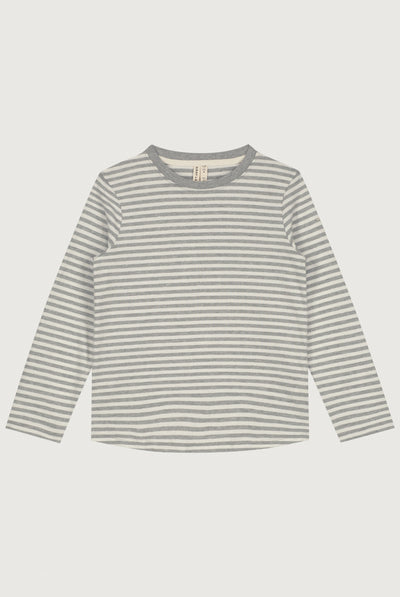 L/S Tee | Gray Melange - Cream