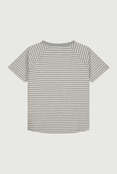 Crewneck Tee | Gray Melange - Cream