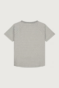 Crewneck Tee | Grey Melange - Cream