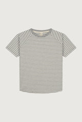 Crewneck T-shirt | Gray Melange - Cream