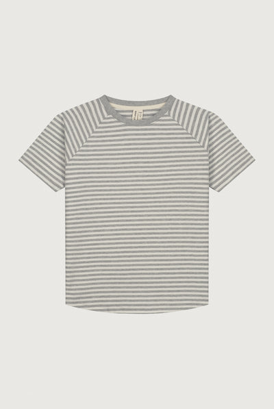 Crewneck Tee | Gray Melange - Cream