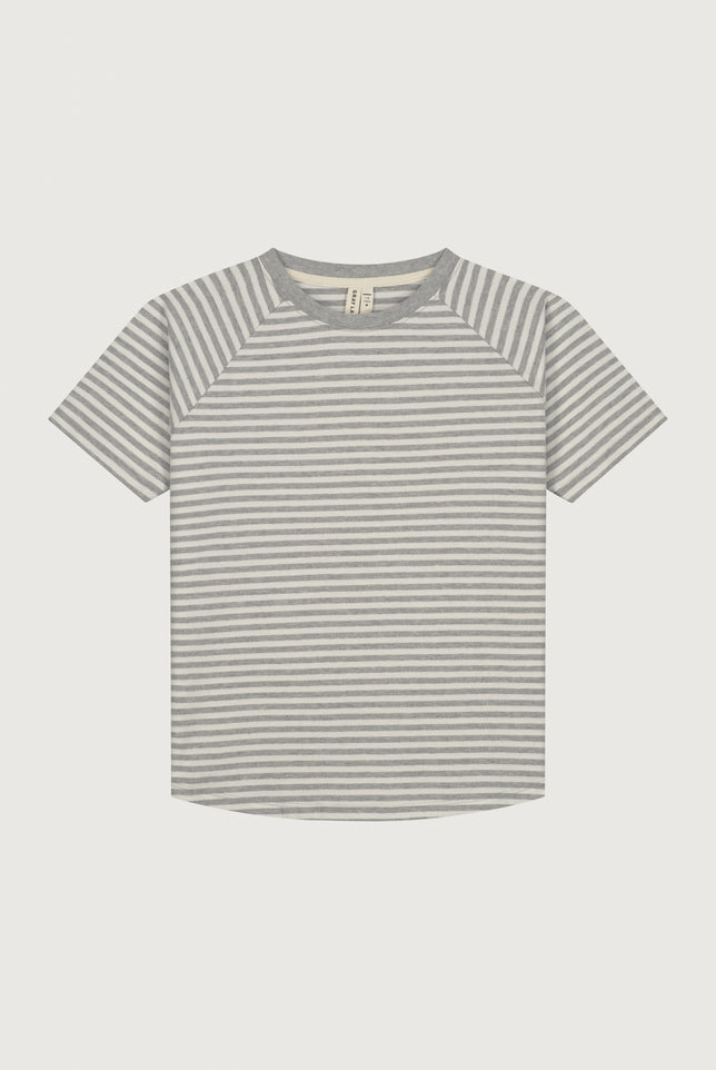 Crewneck Tee | Gray Melange - Cream