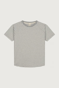 Crewneck Tee | Gray Melange - Cream