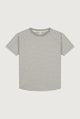 Crewneck Tee | Gray Melange - Cream