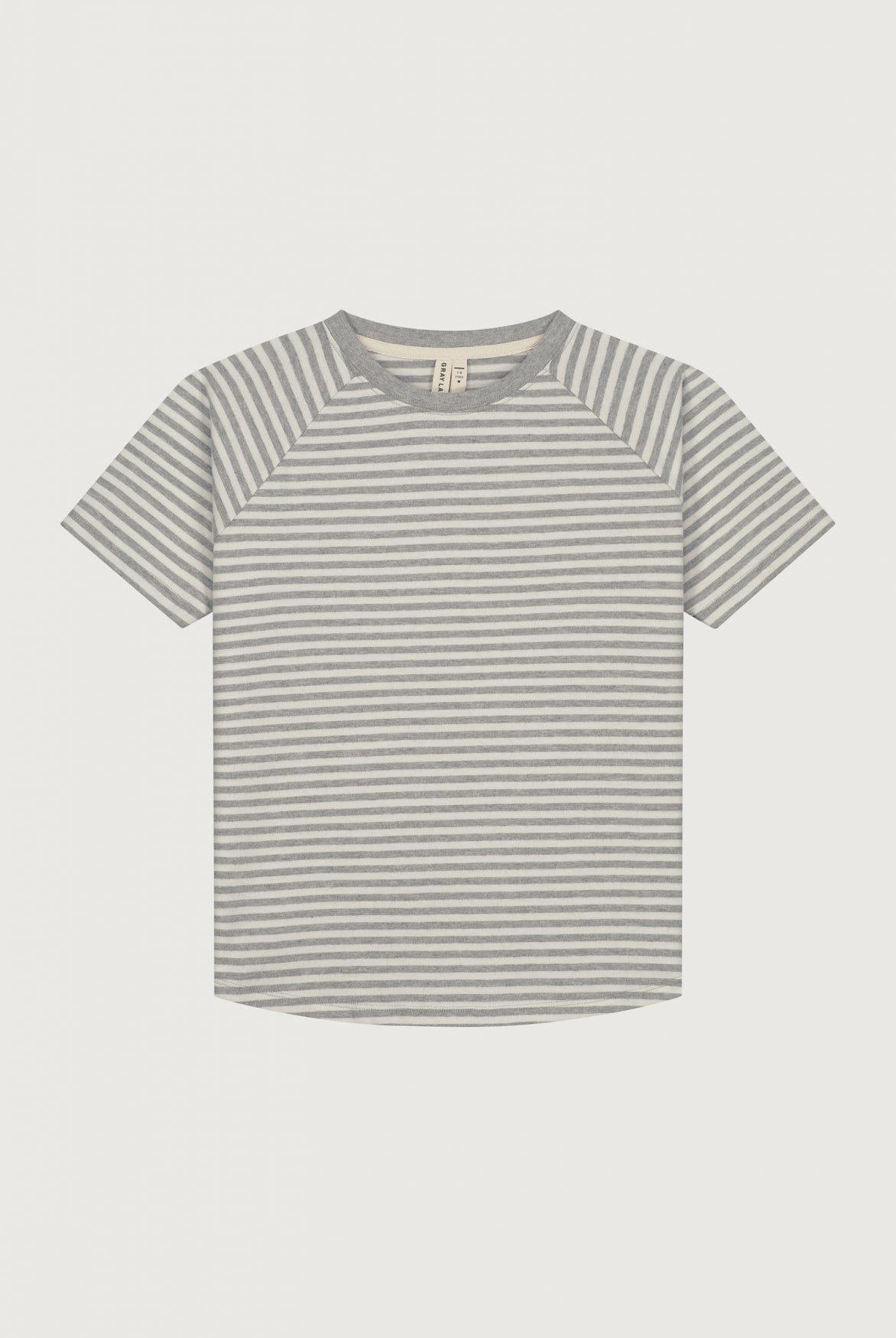 Crewneck Tee | Grey Melange - Cream