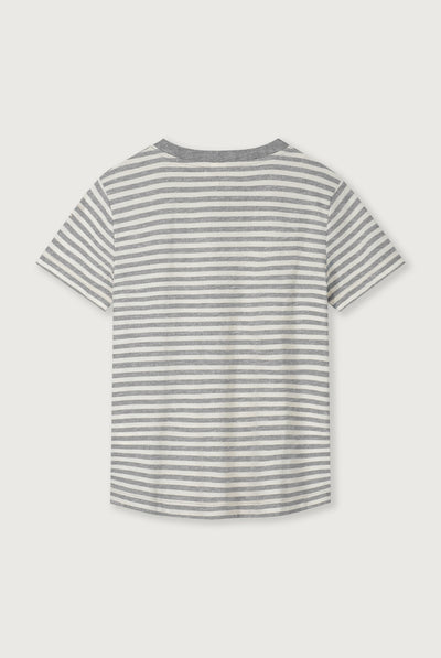 Oversized Tee | Gray Melange - Cream