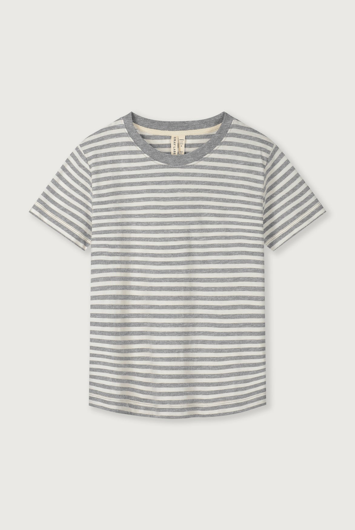 Oversized Tee | Gray Melange - Cream