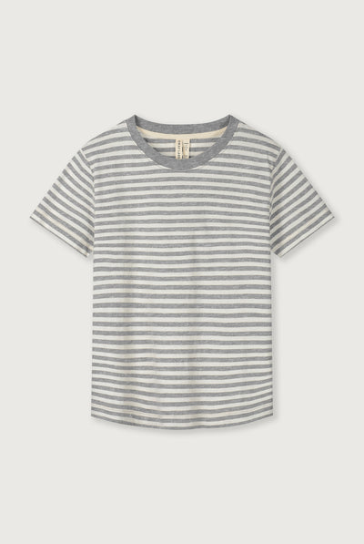 Oversized Tee | Gray Melange - Cream