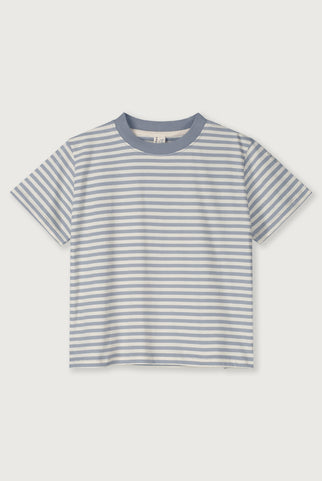 Oversized Tee | Stone Gray - Cream