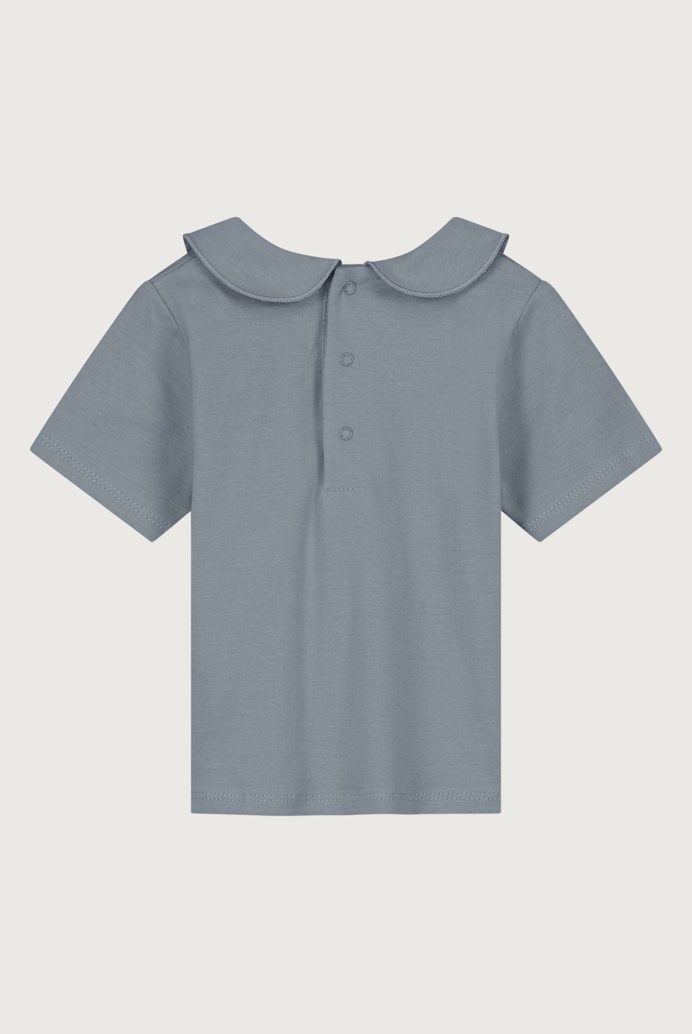 Babyshirt mit Kragen | Stone Gray