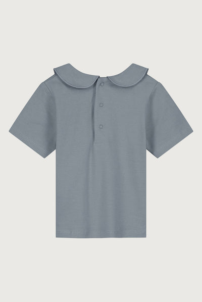 Babyshirt mit Kragen | Stone Gray