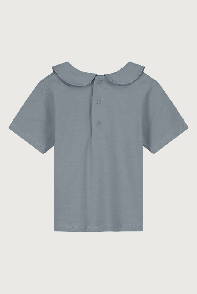 Babyshirt mit Kragen | Stone Gray