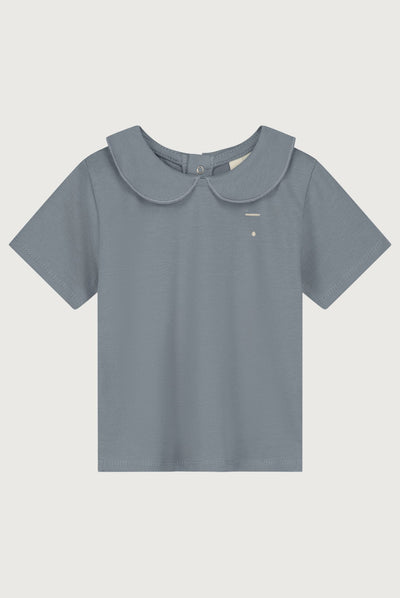 Babyshirt mit Kragen | Stone Gray