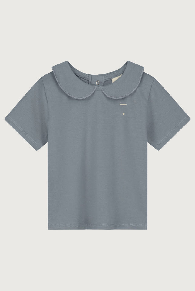 Babyshirt mit Kragen | Stone Gray
