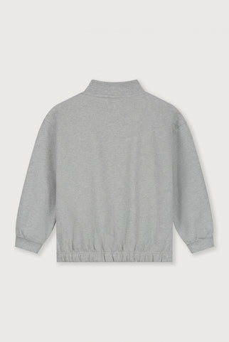 Trui met rits | Grey Melange