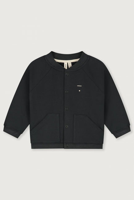 Baby Baseball-Cardigan | Nearly Black