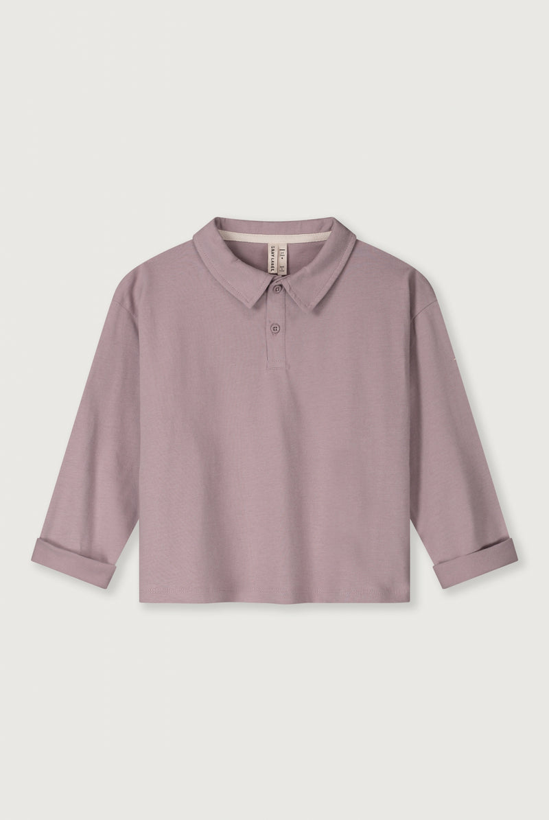 Langarm-Poloshirt | Berry