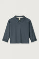 Langarm-Poloshirt | Blue Grey