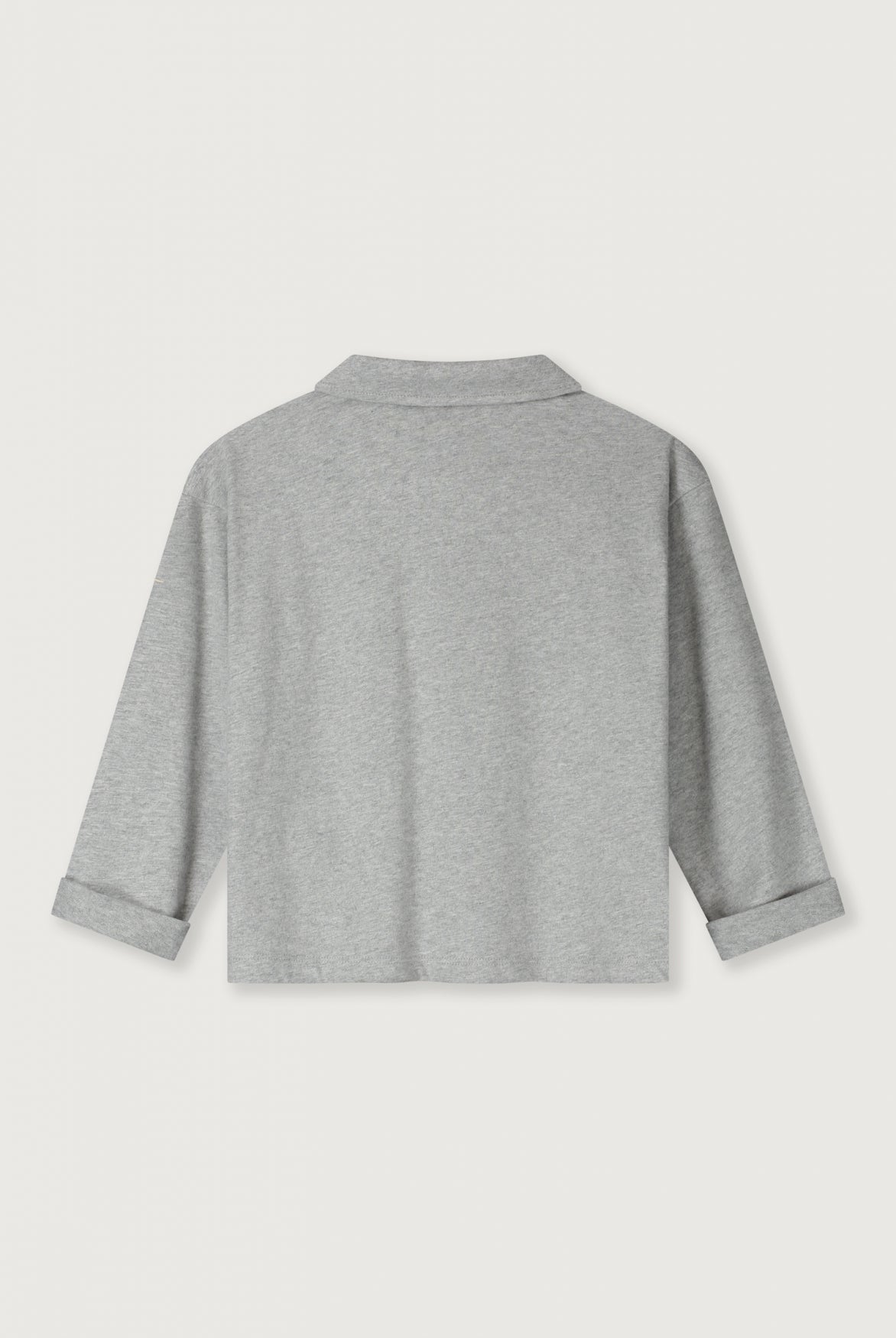 L/S Polo Shirt | Grey Melange