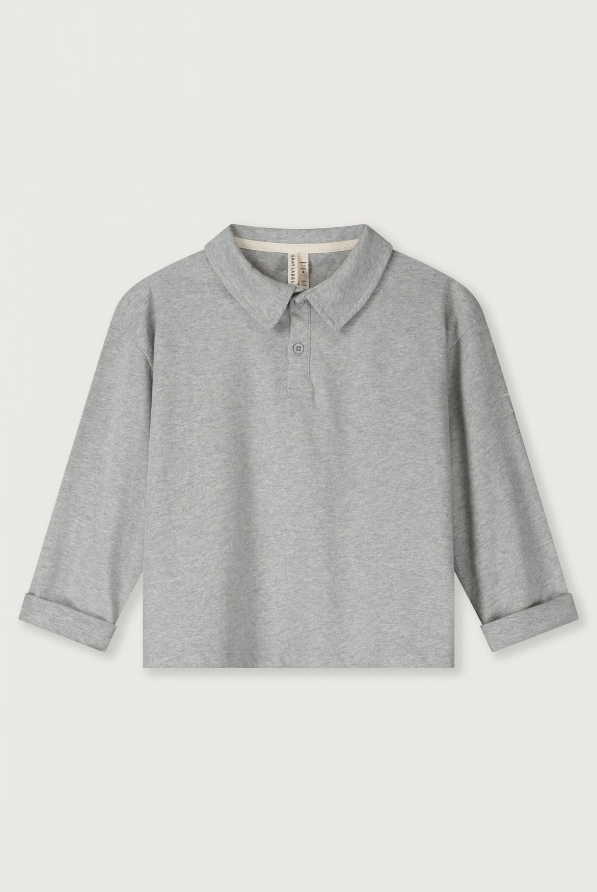L/S Polo Shirt | Grey Melange