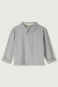 L/S Polo Shirt | Grey Melange
