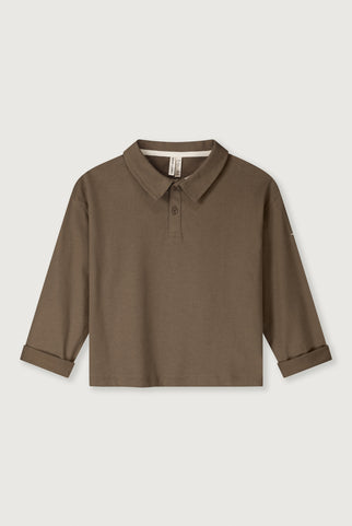 Langarm-Poloshirt | Woody