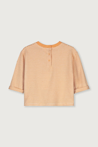 Baby L/S Pocket T-shirt | Melon - Cream