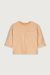 Baby L/S Pocket Tee | Melon - Cream