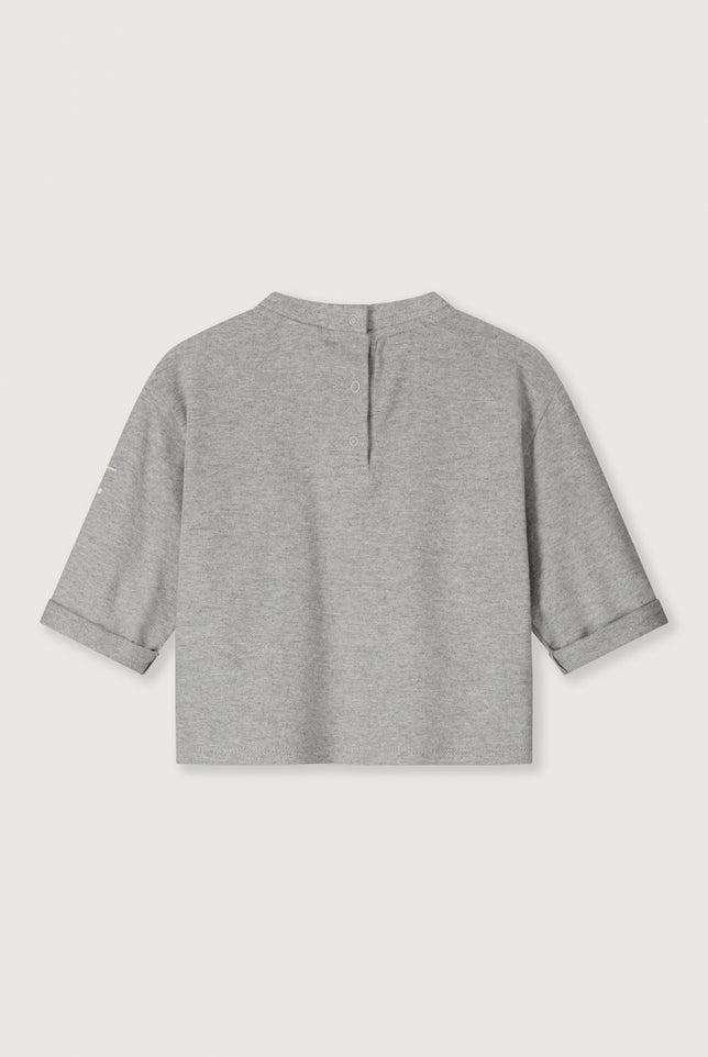 Baby L/S Pocket Tee | Gray Melange