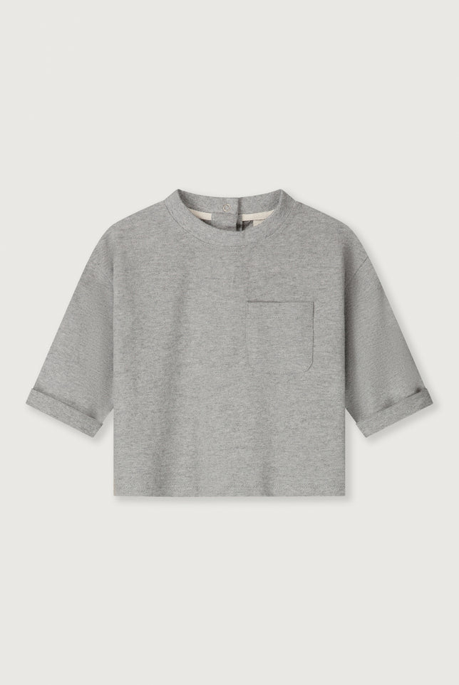 Baby L/S Pocket Tee | Gray Melange